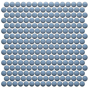 Roca Tile - CC Mosaics BG sky blue penny round