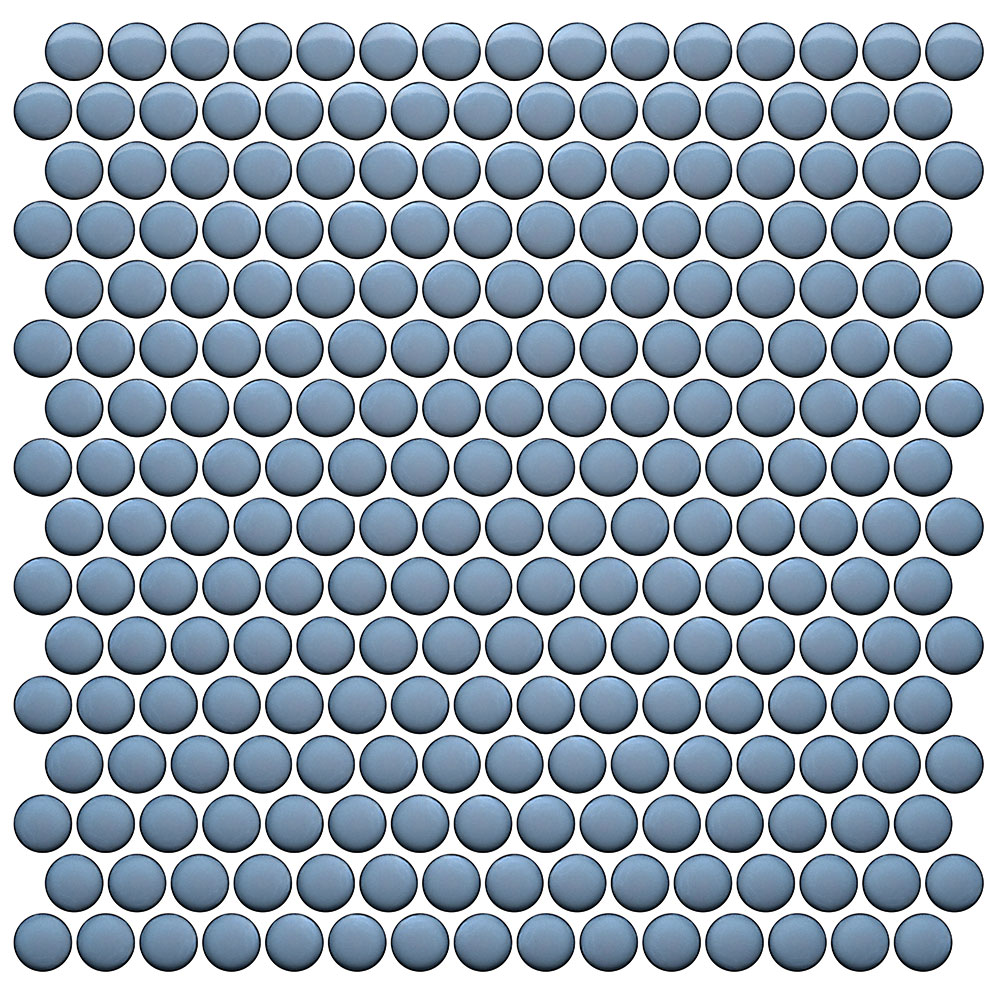 Roca Tile - CC Mosaics BG sky blue penny round