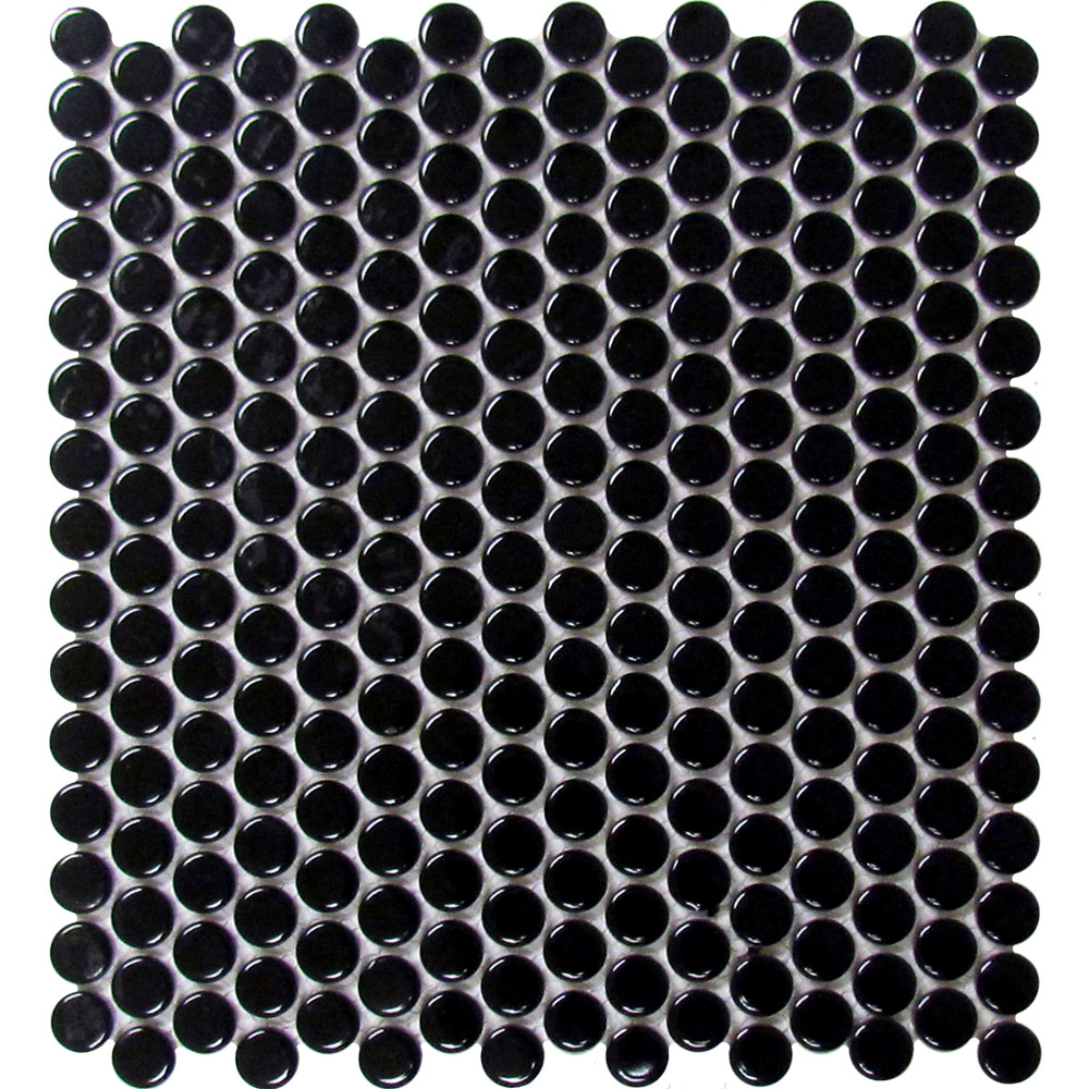 Roca Tile - CC Mosaics Black Bright
