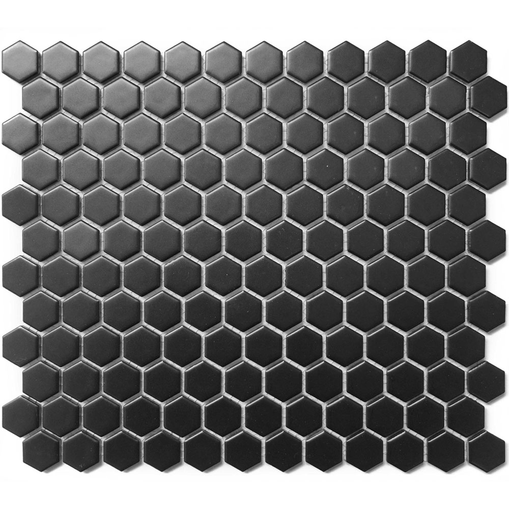 Roca Tile - CC Mosaics Black matte