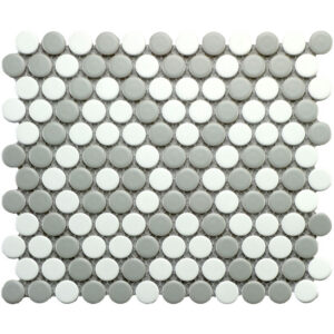 Roca Tile - CC Mosaics Gray & White matte