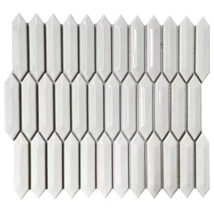 WHITE BRIGHT 3D PICKET 1X4