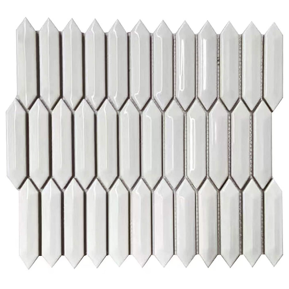 WHITE BRIGHT 3D PICKET 1X4