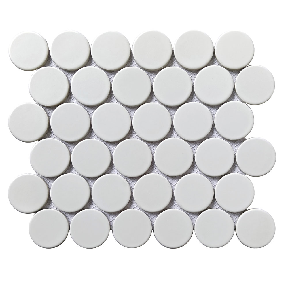 WHITE MATTE DOTS 2X2