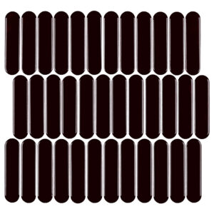 BG BLACK OVAL 12X12