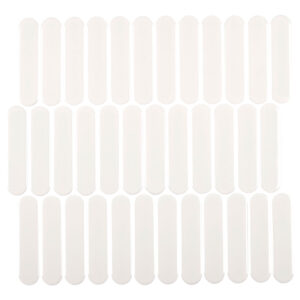 BG WHITE OVAL 12X12