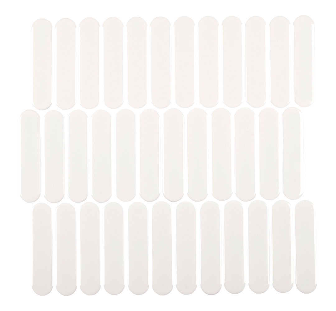 BG WHITE OVAL 12X12