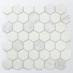 CARRARA MATTE 12X12 HEXAGON