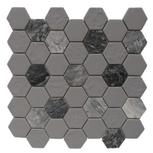 GRAY GRANITE MATTE 12X12 HEXAGON