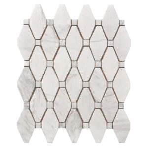 MARBLE CARRARA POL 12X12 LARGE RHOMBUS
