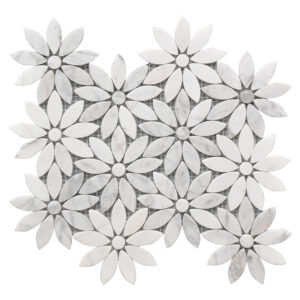 MARBLE POL 10X12 DAISY FLOWER