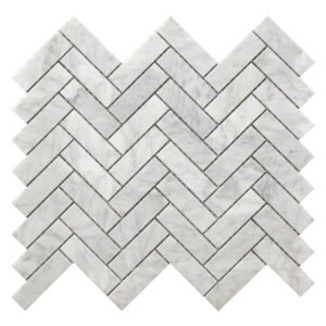 MARBLE CARRARA POL 12X12 HERRINGBONE