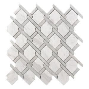 MARBLE GRAY POL 12X12 MEDALLION