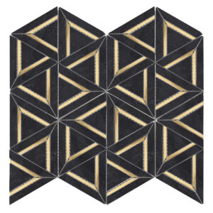 NERO MARQUINA METAL GEO 12X14