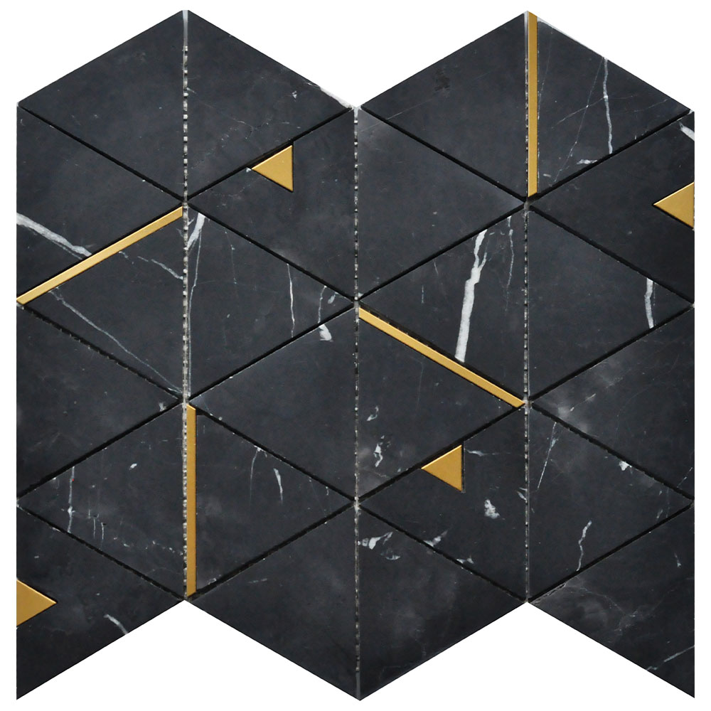 NERO MARQUINA POL 12X12 TRIANGLE