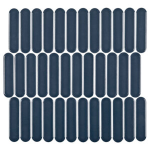 BLUE GLOSSY 12X12 OVAL 1X4