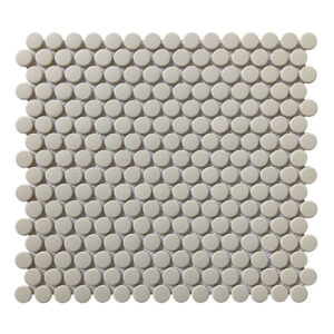TENDER GRAY 12X12 PENNY ROUND 1X1