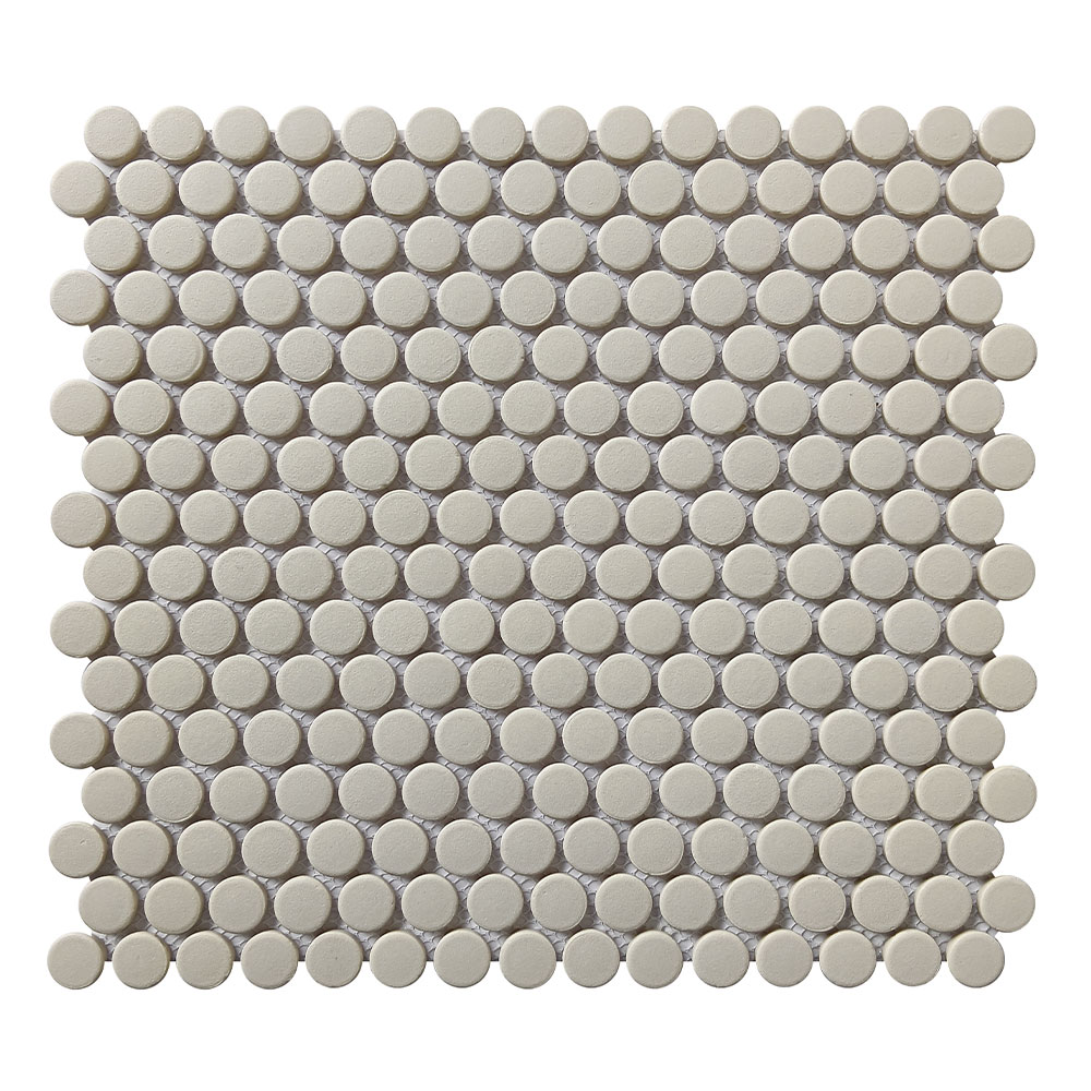 TENDER GRAY 12X12 PENNY ROUND 1X1