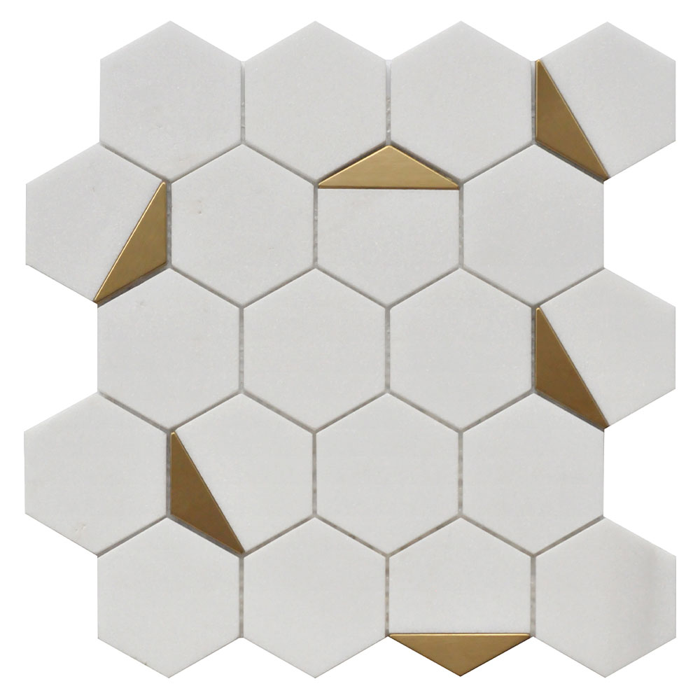 THASSOS POL 12X13 HEXAGON