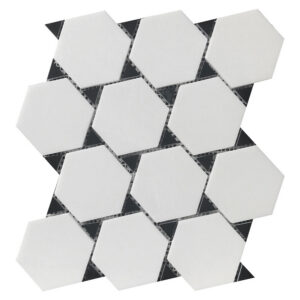 THASSOS & NERO MARQUINA POL 11X12 DOTS