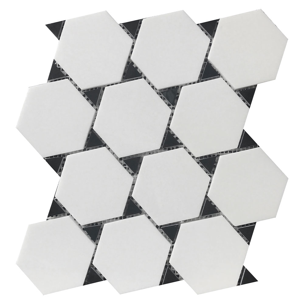 THASSOS & NERO MARQUINA POL 11X12 DOTS