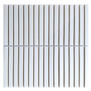 WHITE BRIGHT GLOSSY 12X12 STACKED 1x6