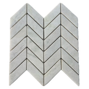 PLATINUM WHITE CHEVRON 12X12