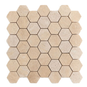TRAVERTINE - 2X2 - HEX - 11X11