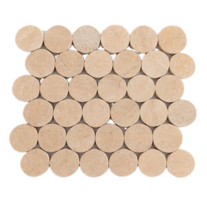 TRAVERTINE - 2X2 - PNNY RND - 11X12