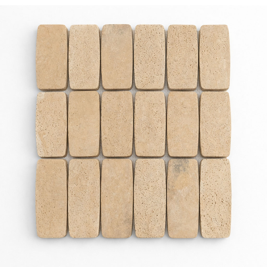 TRAVERTINE - 2X4 - OVAL - 12X12