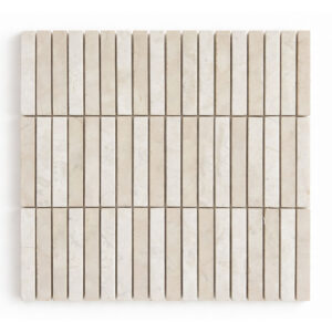 WHITE CAPUCCINO STACKED - 12X12